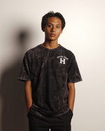 From th H Lightweight Vintage-Wash Tee (Black/White)