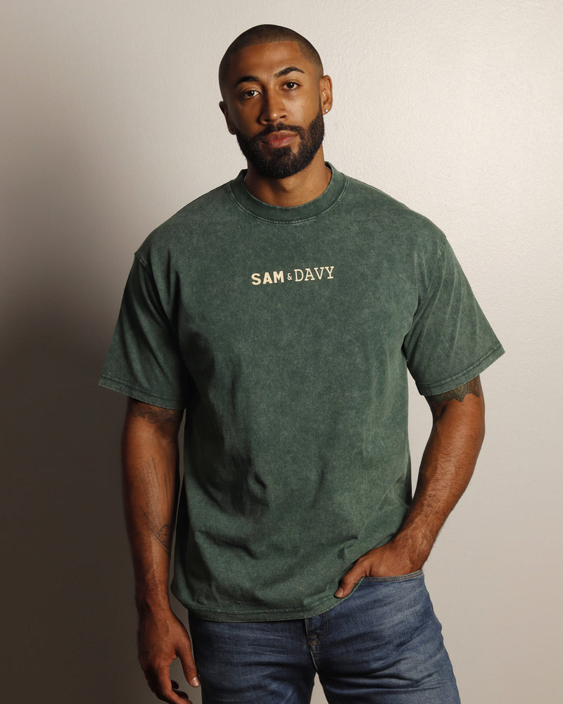 The HTOWN Drop-Shoulder Tee (Green)