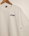 HTOWN Embroidered Signature Tee (White/Navy)