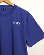 HTOWN Embroidered Signature Tee (Royal Blue/White)