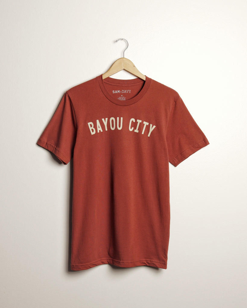 Bayou City Lightweight Tee (Brick/Khaki)