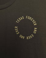Texas Forever Circle Lightweight Tee (Charcoal Grey)