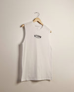 HTOWN Athletic Lightweight Cotton Muscle Tank (White)