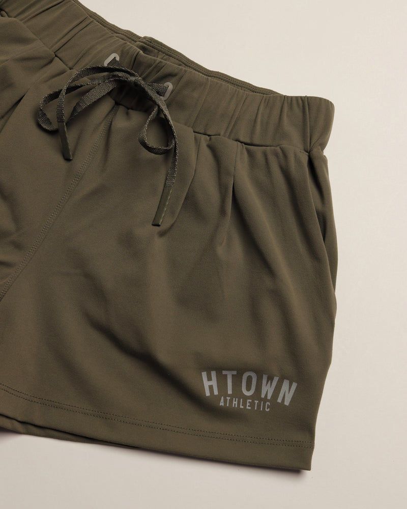 HTOWN Athletic Women's Shorts (Hunter Green)
