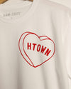 HTOWN Candy Heart Tee (Unisex White/Red)