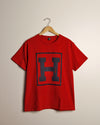 The H Signature Tee (Red/Navy)