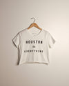Houston is Everything Crop Tee (White)