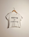 Houston is Everything Crop Tee (White)