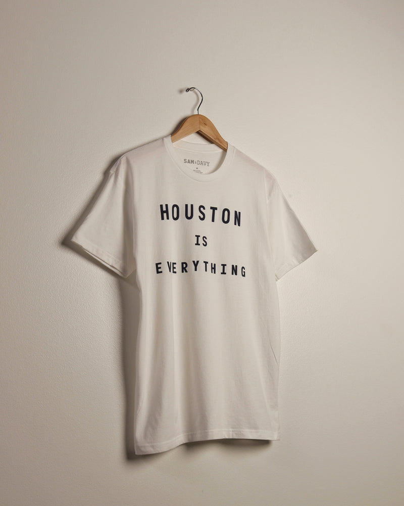 Houston is Everything Lightweight Tee (White/Navy)