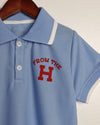 From the H Toddler Polo (Light Blue/Red)