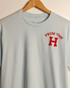 From the H Lightweight Tee (Sky Blue/Red)