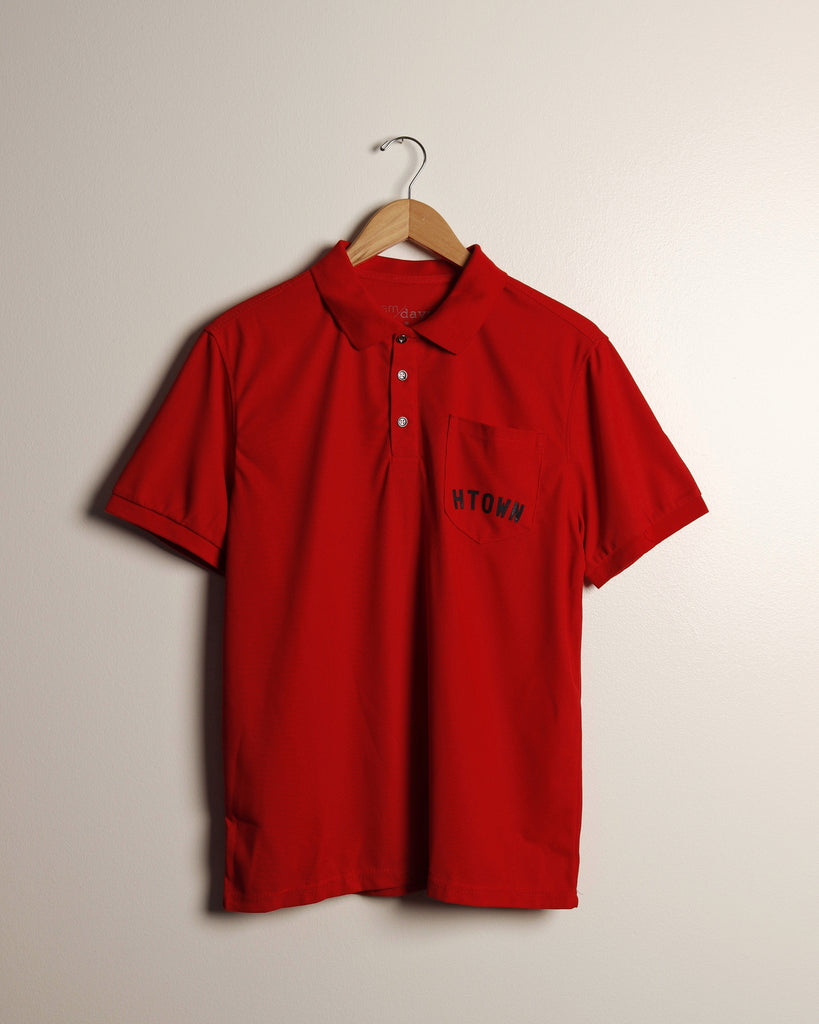 The HTOWN Pocket Golf Polo (Red)