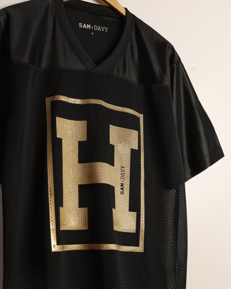 The H Football Jersey (Black/Gold)