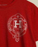 University of HTOWN Crest Tee (Heather Red/White)