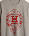 University of HTOWN Crest Tee (Heather Grey/Red)