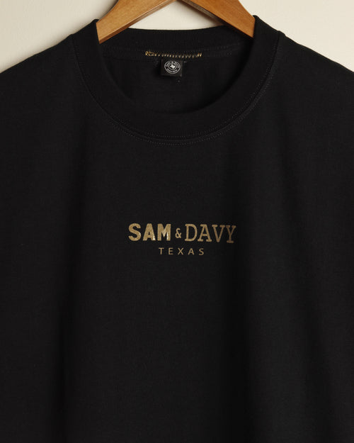 Sam & Davy Signature Tee (Black/Gold)