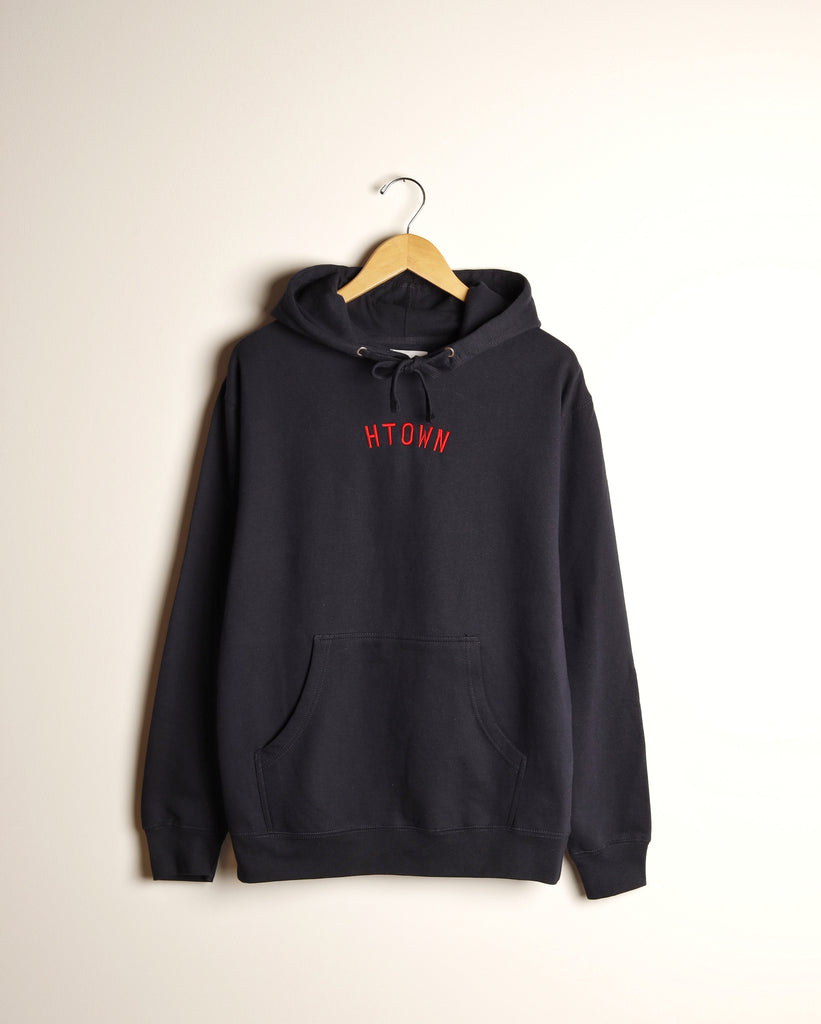 HTOWN Embroidered Hoodie (Navy/Red)