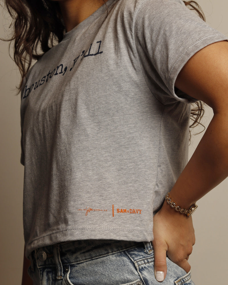 Julia Morales | Sam & Davy: Houston, Y'all Crop Tee