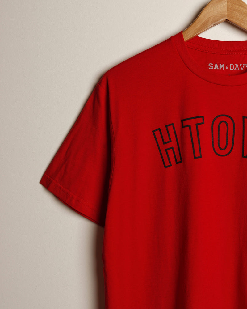 HTOWN Outline Tee (Red/Black)