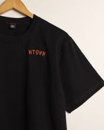 HTOWN Embroidered Signature Tee (Black/Orange)