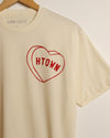 HTOWN Candy Heart Tee (Cream/Red)