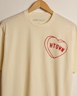 HTOWN Candy Heart Tee (Cream/Red)