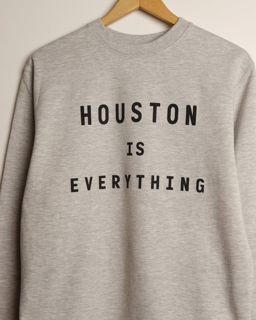 The Houston is Everything Crewneck (Unisex Grey/Black)