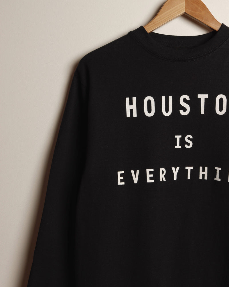 The Houston is Everything Crewneck (Unisex Black/White)
