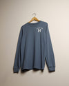 From the H Lightweight Long Sleeve Tee (Steel Blue/White)
