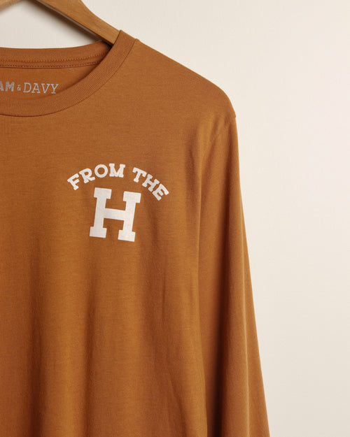 From the H Lightweight Long Sleeve Tee (Wheat/White)