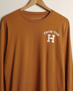 From the H Lightweight Long Sleeve Tee (Wheat/White)