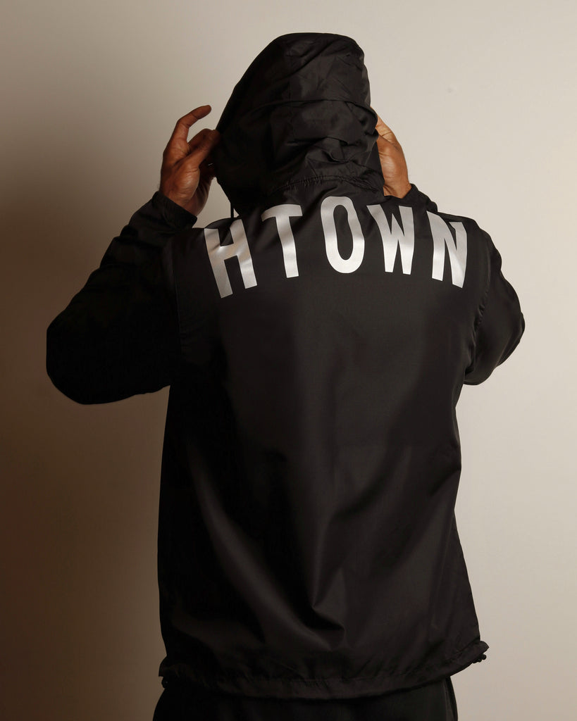 The HTOWN Reflective Windbreaker (Unisex Black)