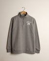 From the H Quarter-zip (Grey/White)