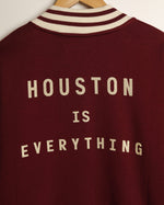 Houston is Everything Varsity Jacket (Maroon)