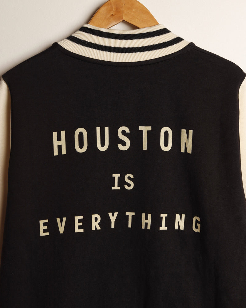 Houston is Everything Varsity Jacket (Black)