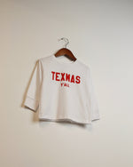 The TEXMAS Toddler & Youth Long-sleeve Tee (White/Red)