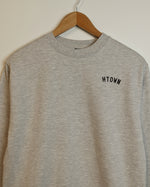 The HTOWN Embroidered Crewneck (Grey/Black)