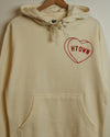 HTOWN Candy Heart Hoodie (Cream/Red)