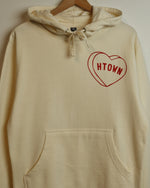 HTOWN Candy Heart Hoodie (Cream/Red)