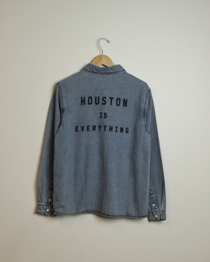 Houston is Everything Western Denim Shirt