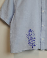 Women's Bluebonnet Cropped Seersucker Shirt