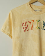 HTOWN Outline Pride Tee (Marbled Marigold Yellow)