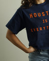 Houston is Everything Crop Tee (Navy/Orange)