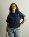 Crush City Crop Top (Navy/Orange)