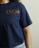 Crush City Crop Top (Navy/Orange)