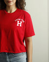 From the H Lightweight Crop Top (Red/White)