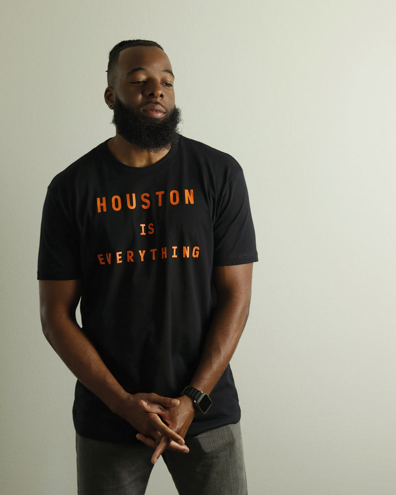 The Houston is Everything Tee (Unisex Black/Orange)