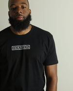 Houston Stamp Tee (Black/White)