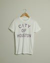 The City of Houston Tee (Unisex White/Purple)