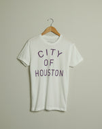 The City of Houston Tee (Unisex White/Purple)